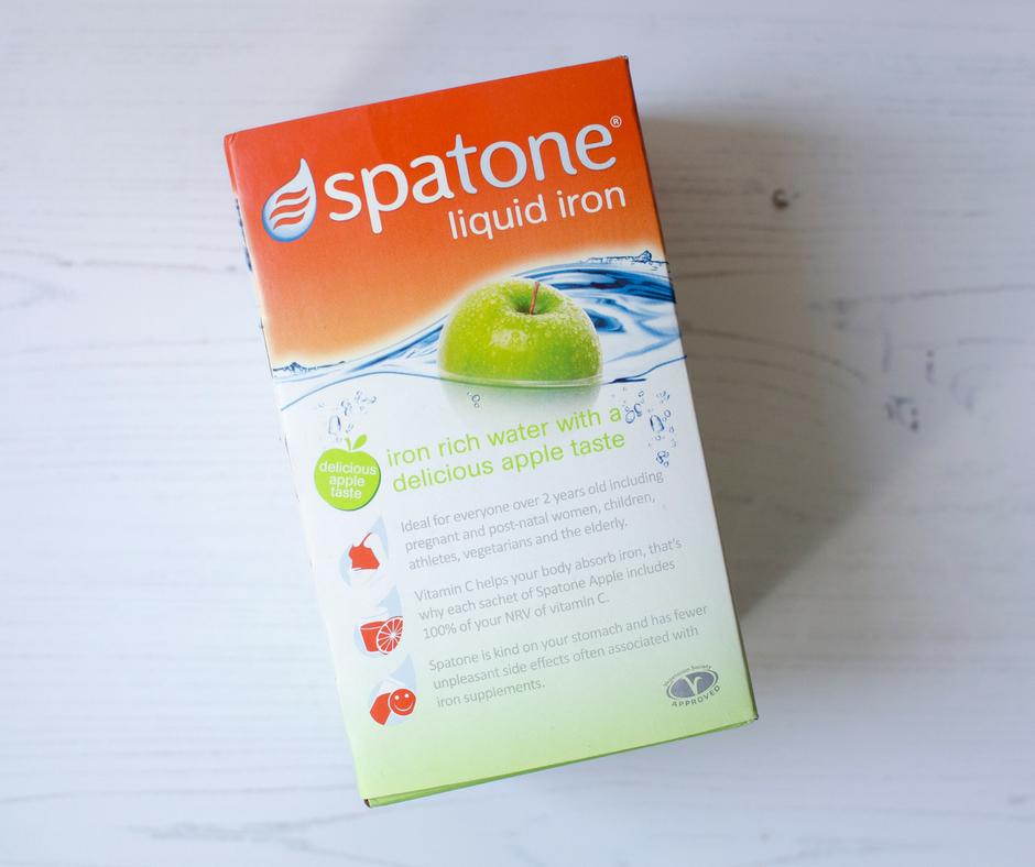 Box of spatone liquid iron sachets