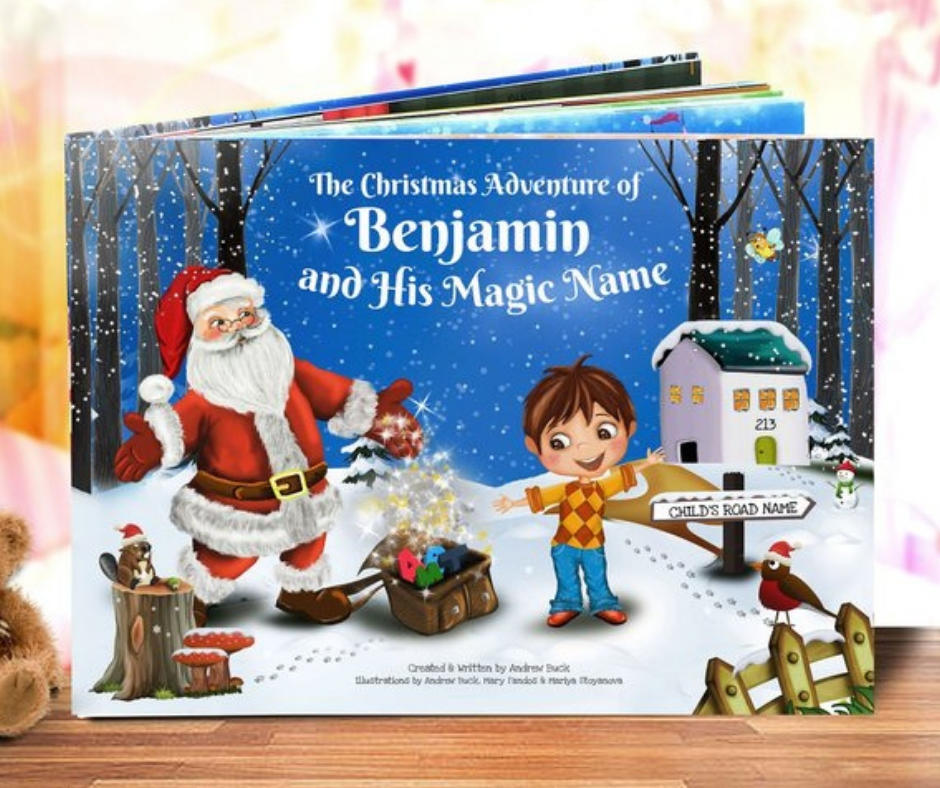 Etsy personalised Christmas book