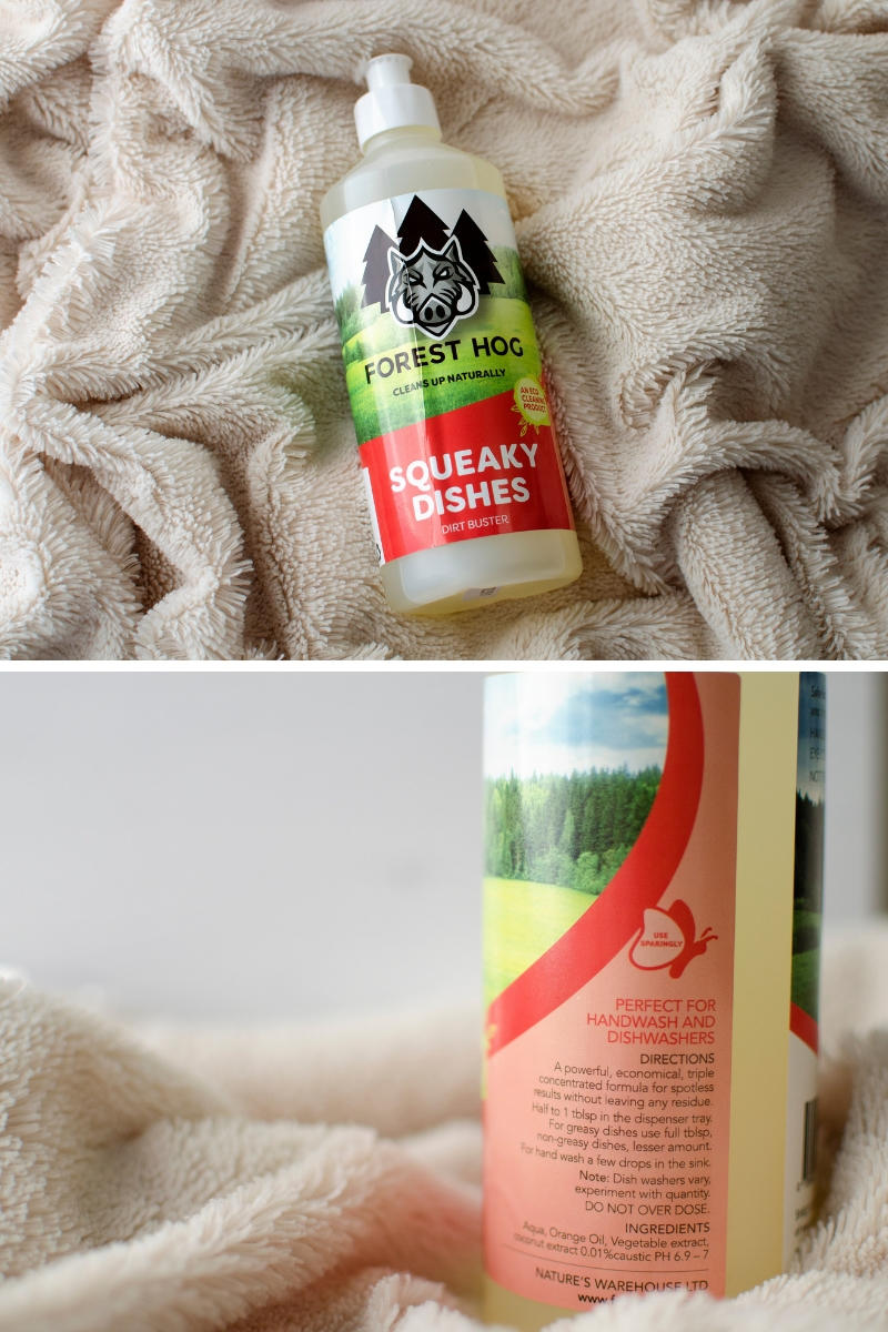 Forest Hog squeaky dishes washing liquid