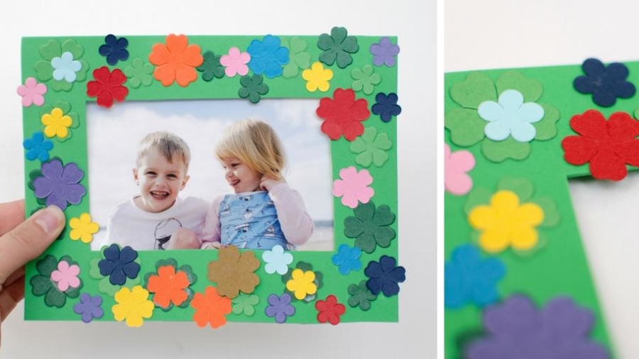 spring-flower-craft-photo-frame