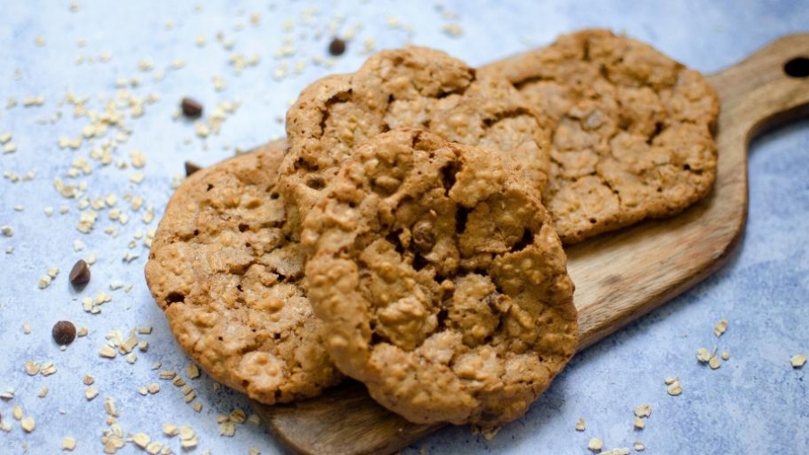 Biscoff oaty cookies