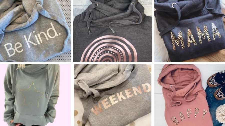 Cosy cowl neck hoodies for autumn